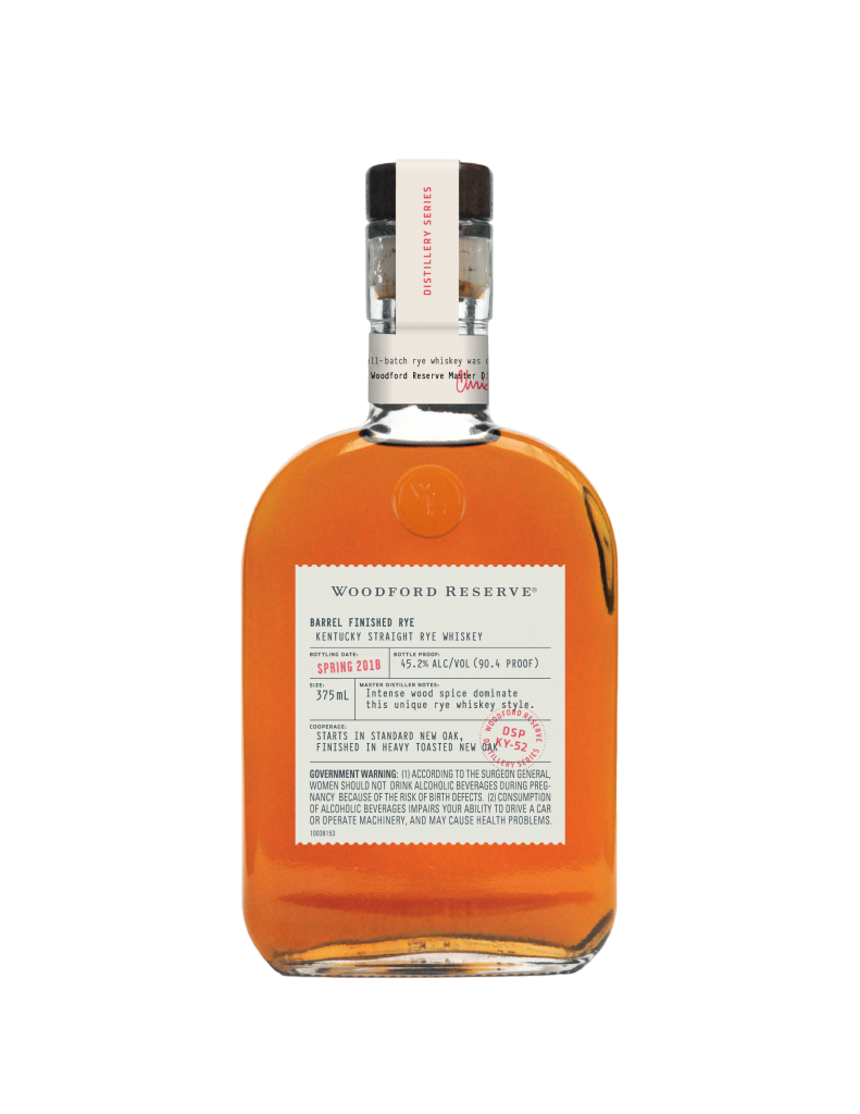 Barrel Finished Rye Bottle.